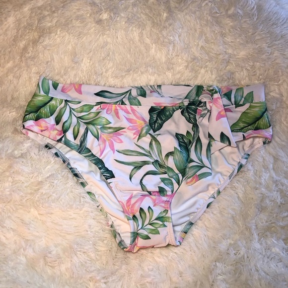VENUS Tropical Leaf Print Women's Bathing suit bottoms size 20 NWOT - Picture 1 of 11